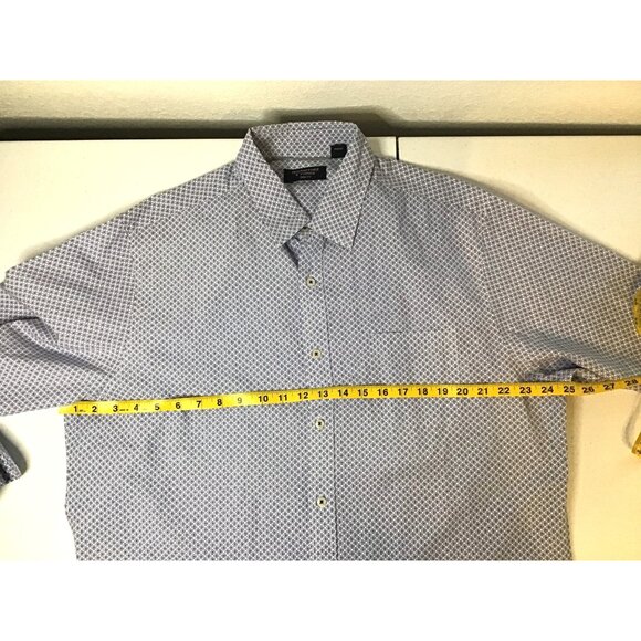 ROUNDTREE & YORKE MEN'S 100% COTTON LONG SLEEVE BUTTON DOWN SHIRT SIZE X-LARGE - Picture 5 of 6